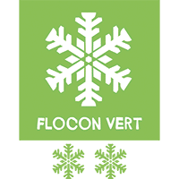 Label flocon vert